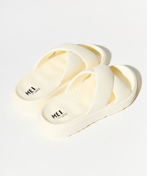 MEI(メイ)の「【 MEI / メイ 】 レディース クロスベルトサンダル CROSS BELT SANDAL(サンダル・レディース・アイボリー/ブラック・SMALL/LARGE/MEDIUM)」の8枚目の写真