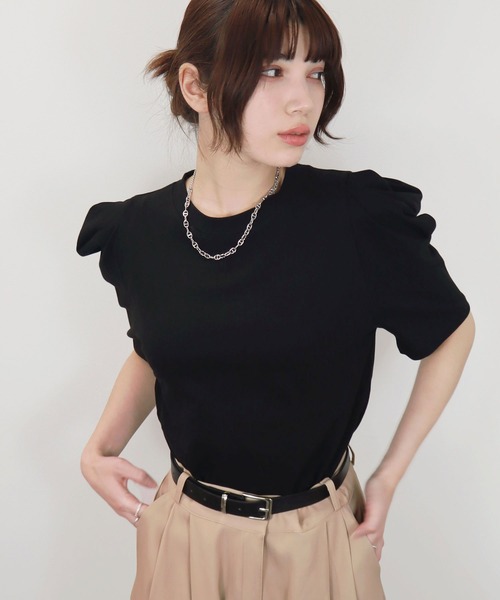 セール】【ZOZO限定】パフスリーブT／puff sleeveT 半袖 カットソー T
