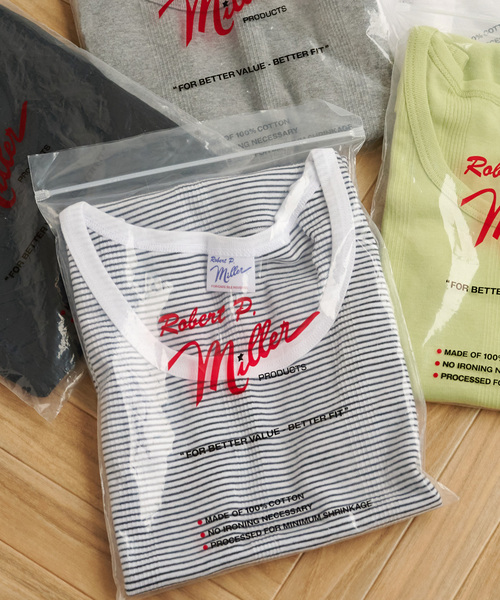 MILLER（ミラー）の「《追加2》Miller/ミラー パネルリブタンクトップ（タンクトップ・レディース・ホワイト/ピンク/イエロー/ブラック/ブラック系その他/ブルー・FREE）」の7枚目の写真