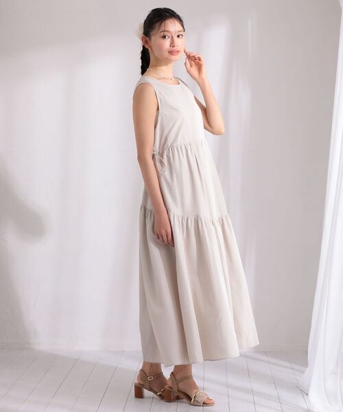 ELENCARE DUE（エレンカーレデュエ）の「・ELENCARE DUE ドロストティアードワンピ（ワンピース・レディース・オフホワイト/ダークベージュ/ブラック・FREE）」の19枚目の写真