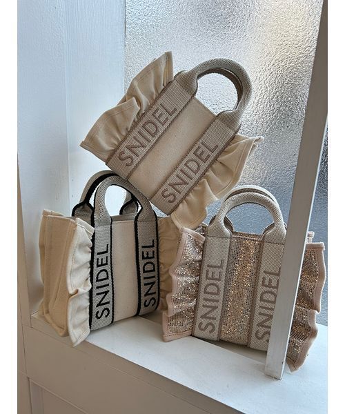 SNIDEL スナイデル フリルロゴミニバッグ セール】フリルロゴミニバッグ（ショルダーバッグ）｜SNIDEL