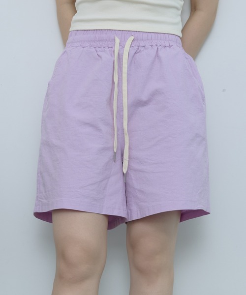 SEN TOKYO（セントーキョー）の「カラーショートパンツ（その他パンツ・レディース・ダークグリーン/ブラック/ホワイト/レッド/ベージュ/パープル/イエロー・FREE）」の5枚目の写真