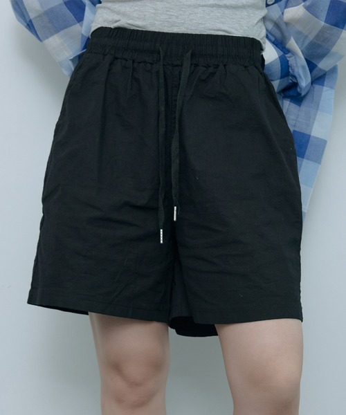 SEN TOKYO（セントーキョー）の「カラーショートパンツ（その他パンツ・レディース・ダークグリーン/ブラック/ホワイト/レッド/ベージュ/パープル/イエロー・FREE）」の2枚目の写真