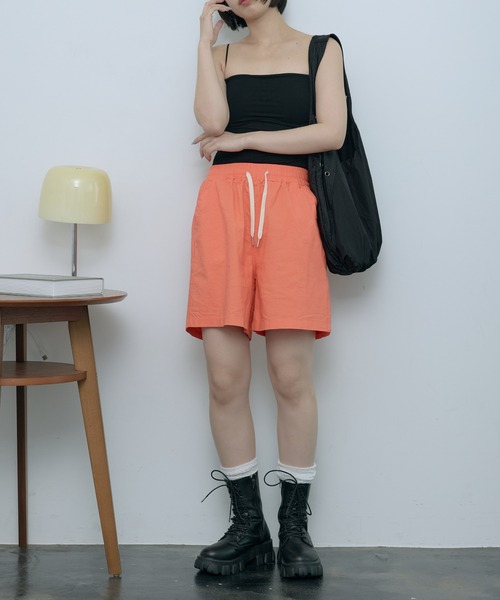 SEN TOKYO（セントーキョー）の「カラーショートパンツ（その他パンツ・レディース・ダークグリーン/ブラック/ホワイト/レッド/ベージュ/パープル/イエロー・FREE）」の14枚目の写真