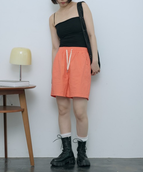 SEN TOKYO（セントーキョー）の「カラーショートパンツ（その他パンツ・レディース・ダークグリーン/ブラック/ホワイト/レッド/ベージュ/パープル/イエロー・FREE）」の15枚目の写真