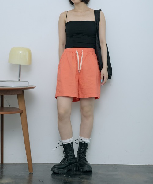 SEN TOKYO（セントーキョー）の「カラーショートパンツ（その他パンツ・レディース・ダークグリーン/ブラック/ホワイト/レッド/ベージュ/パープル/イエロー・FREE）」の17枚目の写真