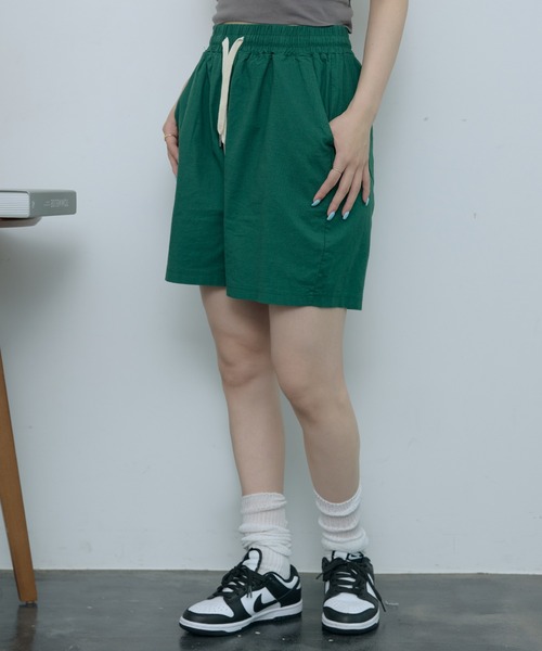 SEN TOKYO（セントーキョー）の「カラーショートパンツ（その他パンツ・レディース・ダークグリーン/ブラック/ホワイト/レッド/ベージュ/パープル/イエロー・FREE）」の20枚目の写真