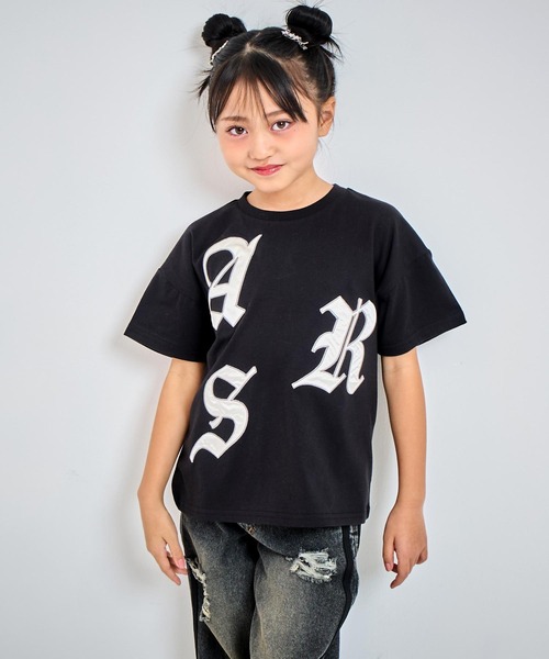 セール】ランダム ワッペン ロゴ Tシャツ (ジュニアお揃い) 【ユニ