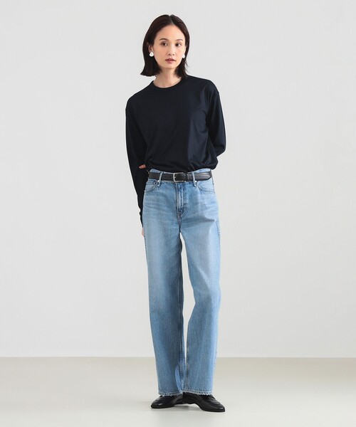 SLOANE（スローン）の「【1/9値下げ】【別注】SLOANE / ウール クルーネック ロングスリーブ［手洗い可］（Tシャツ/カットソー・レディース・オフホワイト/ネイビー/ブラック・2/1）」の18枚目の写真