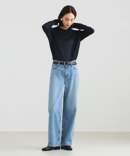 SLOANE（スローン）の「【1/9値下げ】【別注】SLOANE / ウール クルーネック ロングスリーブ［手洗い可］（Tシャツ/カットソー・レディース・オフホワイト/ネイビー/ブラック・2/1）」の20枚目の写真