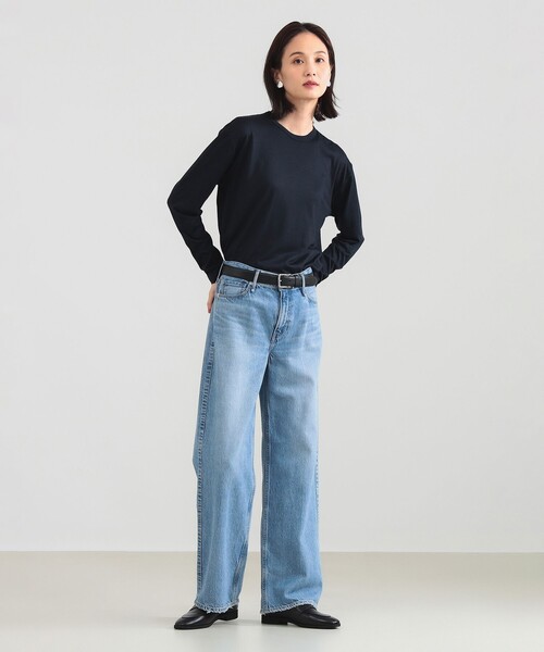 SLOANE(スローン)の「【別注】SLOANE / ウール クルーネック ロングスリーブ プルオーバー(Tシャツ/カットソー・レディース・オフホワイト/ネイビー/ブラック・2/1)」の16枚目の写真