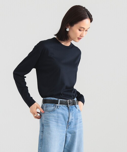 別注】SLOANE / ウール クルーネック ロングスリーブ［手洗い可