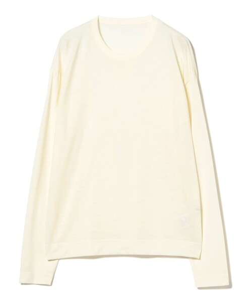 SLOANE（スローン）の「【1/9値下げ】【別注】SLOANE / ウール クルーネック ロングスリーブ［手洗い可］（Tシャツ/カットソー・レディース・オフホワイト/ネイビー/ブラック・2/1）」の9枚目の写真