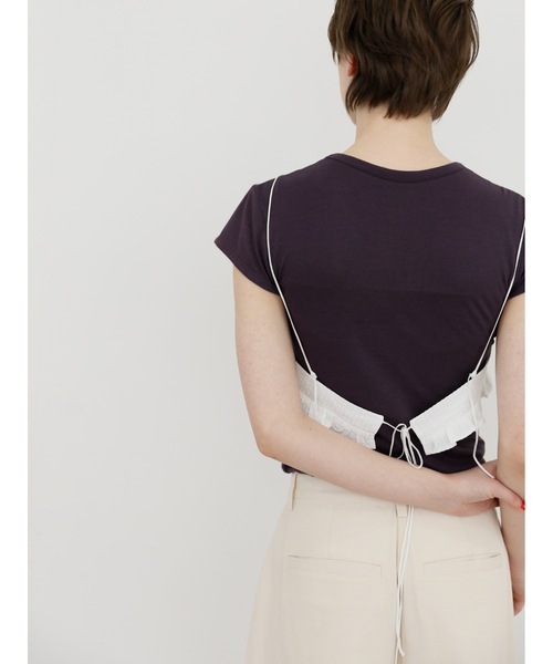 Katrin TOKYO(カトリーントーキョー)の「【JAPAN MADE】minimal tee(Tシャツ/カットソー・レディース・ブルー系/プラム/ホワイト・FREE/XS)」の8枚目の写真