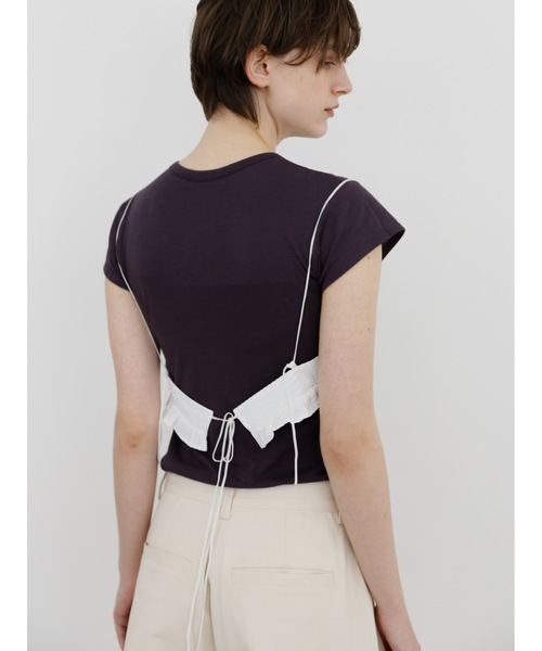 Katrin TOKYO(カトリーントーキョー)の「【JAPAN MADE】minimal tee(Tシャツ/カットソー・レディース・ブルー系/プラム/ホワイト・FREE/XS)」の9枚目の写真