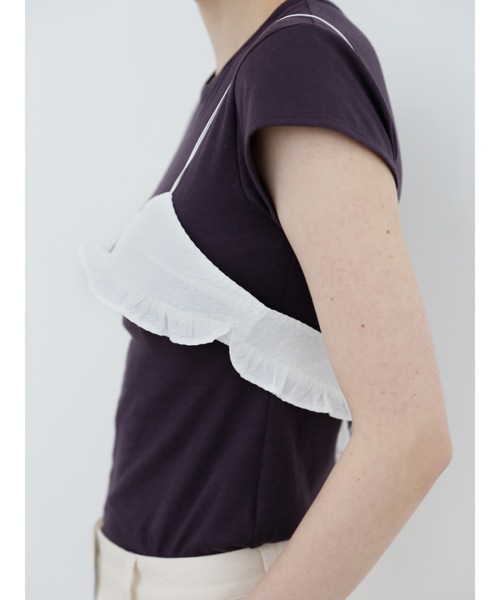 Katrin TOKYO(カトリーントーキョー)の「【JAPAN MADE】minimal tee(Tシャツ/カットソー・レディース・ブルー系/プラム/ホワイト・FREE/XS)」の10枚目の写真
