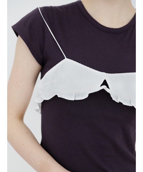 Katrin TOKYO(カトリーントーキョー)の「【JAPAN MADE】minimal tee(Tシャツ/カットソー・レディース・ブルー系/プラム/ホワイト・FREE/XS)」の7枚目の写真