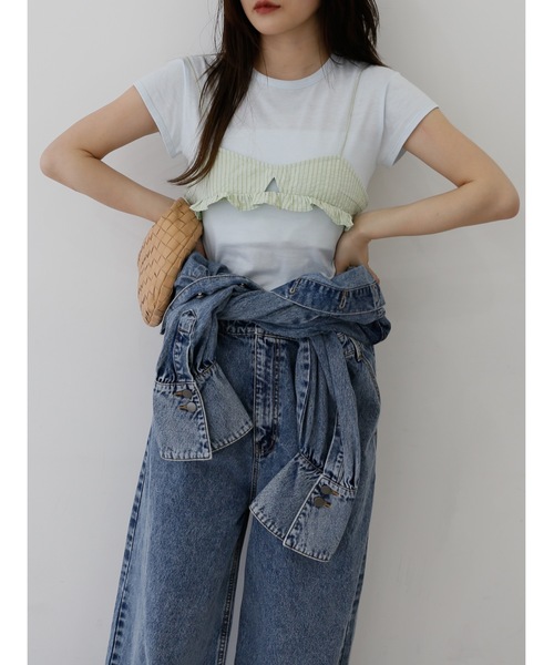 Katrin TOKYO(カトリーントーキョー)の「【JAPAN MADE】minimal tee(Tシャツ/カットソー・レディース・ブルー系/プラム/ホワイト・FREE/XS)」の20枚目の写真