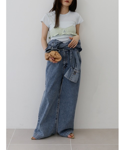 Katrin TOKYO(カトリーントーキョー)の「【JAPAN MADE】minimal tee(Tシャツ/カットソー・レディース・ブルー系/プラム/ホワイト・FREE/XS)」の16枚目の写真