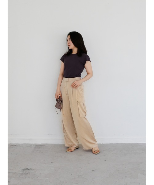 Katrin TOKYO(カトリーントーキョー)の「【JAPAN MADE】minimal tee(Tシャツ/カットソー・レディース・ブルー系/プラム/ホワイト・FREE/XS)」の12枚目の写真
