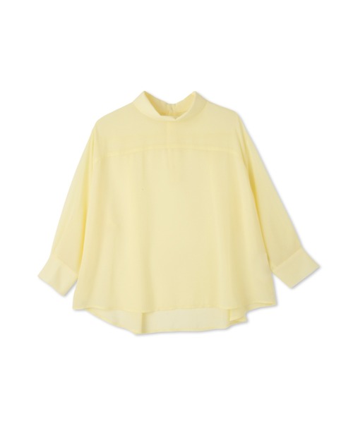 ketty(ケティ)の「ロールネックシアーシャツブラウス≪手洗い可能≫(シャツ/ブラウス・レディース・イエロー/ブルー/オフホワイト・M)」の12枚目の写真