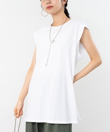 refinedworks | 【refinedworks】肩回りカバーしてくれる　ノースリトップス！(Tシャツ/カットソー)