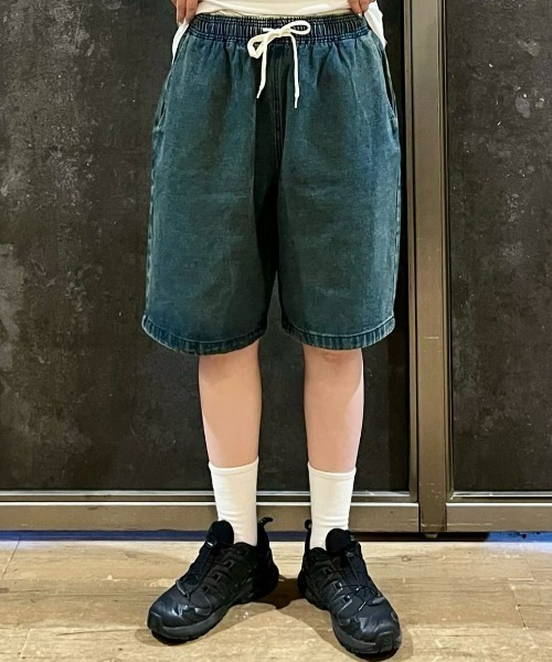 BACK NUMBER（バックナンバー）の「【BACK NUMBER】デニムイージーショーツ（その他パンツ・メンズ・ダークインディゴブルー/その他1/ブラック・M/L/XL）」の3枚目の写真