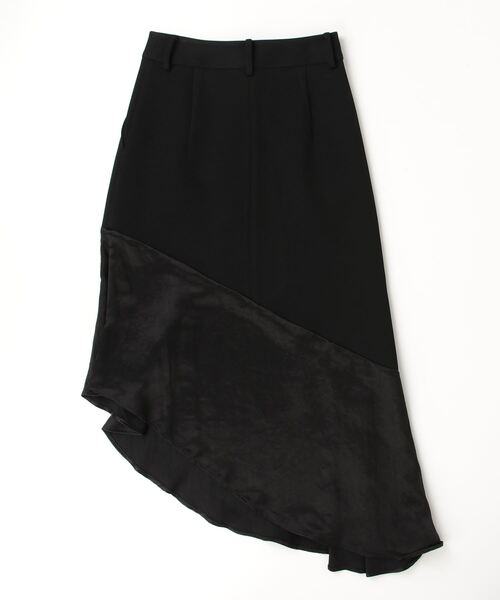 【新品未使用】CINOH/チノ ニットフレアスカート セール】BONDING ASYMMETRY FLARE SKIRT（スカート）｜CINOH