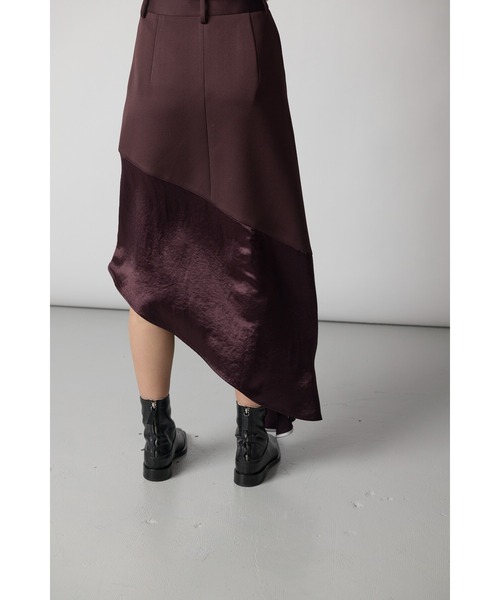 スカート asymmetry flare skirt セール】BONDING ASYMMETRY FLARE SKIRT（スカート）｜CINOH