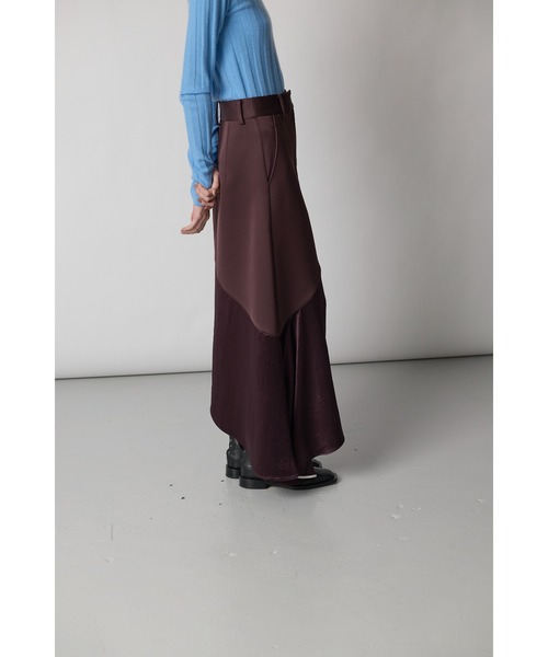 スカート asymmetry flare skirt セール】BONDING ASYMMETRY FLARE SKIRT（スカート）｜CINOH