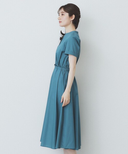 セール】《andGIRL掲載》タックフレアワンピース【洗濯機洗い可