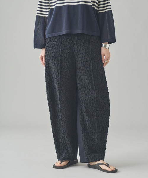 Curensology（カレンソロジー）の「Curensology(カレンソロジー)/ジャガードバルーンパンツ（その他パンツ・レディース・ホワイト/ブラック・FREE）」の2枚目の写真