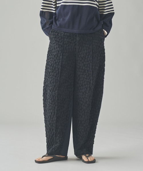 Curensology（カレンソロジー）の「Curensology(カレンソロジー)/ジャガードバルーンパンツ（その他パンツ・レディース・ホワイト/ブラック・FREE）」の3枚目の写真