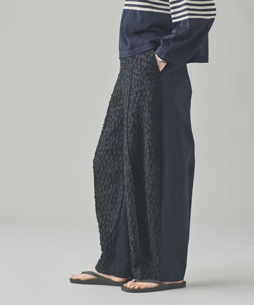 Curensology（カレンソロジー）の「Curensology(カレンソロジー)/ジャガードバルーンパンツ（その他パンツ・レディース・ホワイト/ブラック・FREE）」の4枚目の写真