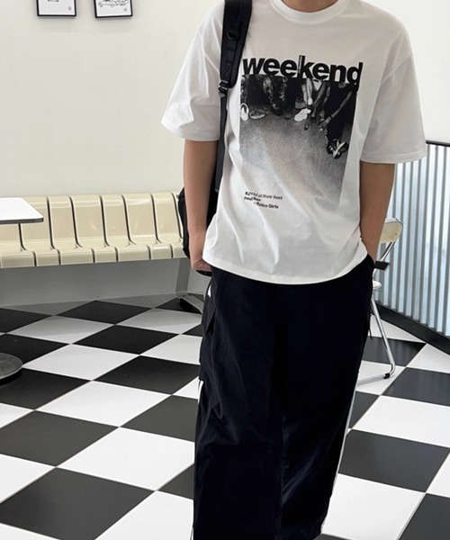 NOWLE(ノウル)の「【NOWLE】モノクロフォト プリント 半袖 Tシャツ(Tシャツ/カットソー・メンズ・ホワイト・MEDIUM/LARGE/X-LARGE)」の21枚目の写真
