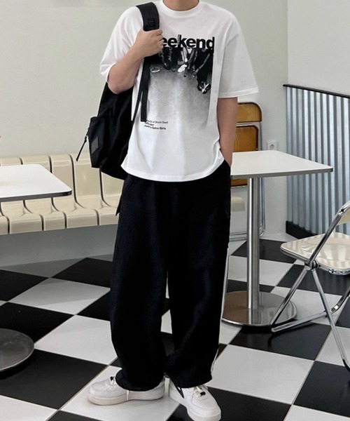 NOWLE(ノウル)の「【NOWLE】モノクロフォト プリント 半袖 Tシャツ(Tシャツ/カットソー・メンズ・ホワイト・MEDIUM/LARGE/X-LARGE)」の20枚目の写真