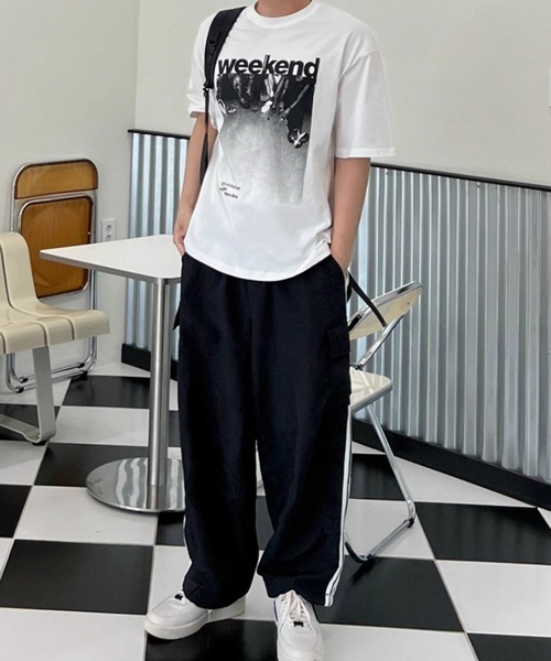 NOWLE(ノウル)の「【NOWLE】モノクロフォト プリント 半袖 Tシャツ(Tシャツ/カットソー・メンズ・ホワイト・MEDIUM/LARGE/X-LARGE)」の19枚目の写真