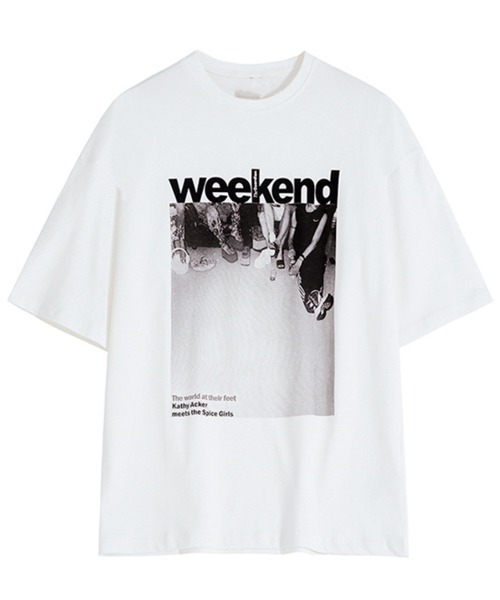 NOWLE（ノウル）の「【NOWLE】モノクロフォト プリント 半袖 Tシャツ