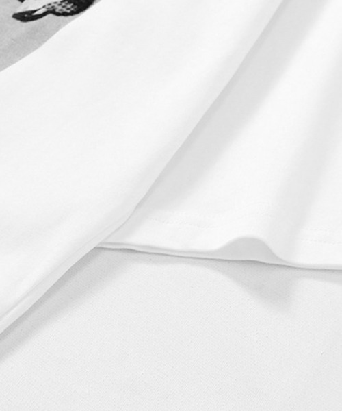 NOWLE(ノウル)の「【NOWLE】モノクロフォト プリント 半袖 Tシャツ(Tシャツ/カットソー・メンズ・ホワイト・MEDIUM/LARGE/X-LARGE)」の8枚目の写真