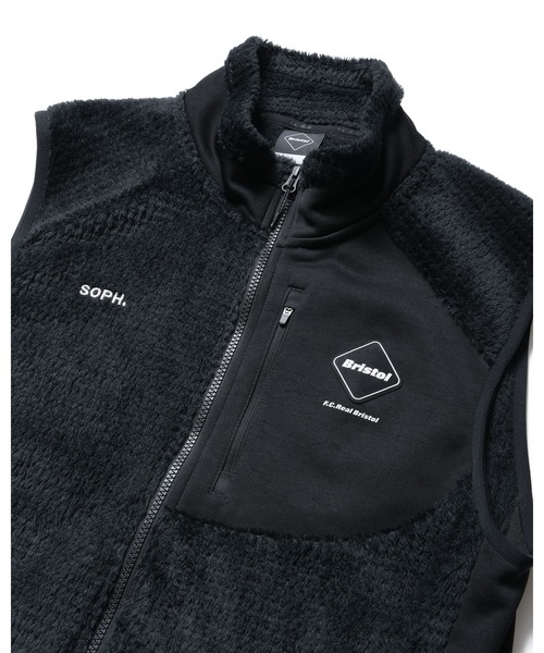 F.C.Real Bristol(エフシーレアルブリストル)の「HYBRID FLEECE VEST(ベスト・メンズ・ベージュ/ブラック・MEDIUM/SMALL/X-LARGE/LARGE/XX-LARGE)」の6枚目の写真
