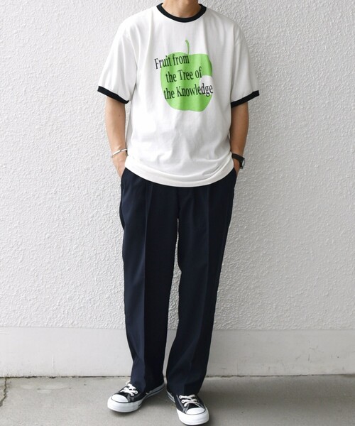 SCREEN STARS(スクリーンスターズ)の「SCREEN STARS: レトロ プリント リンガー Tシャツ◇(Tシャツ/カットソー・メンズ・ブラック/ブルー・MEDIUM/LARGE/X-LARGE)」の3枚目の写真