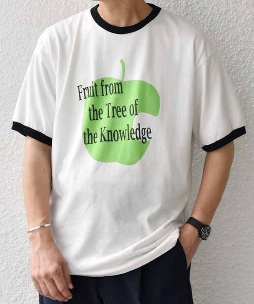 SCREEN STARS(スクリーンスターズ)の「SCREEN STARS: レトロ プリント リンガー Tシャツ◇(Tシャツ/カットソー・メンズ・ブラック/ブルー・MEDIUM/LARGE/X-LARGE)」の5枚目の写真