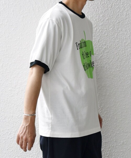 SCREEN STARS(スクリーンスターズ)の「SCREEN STARS: レトロ プリント リンガー Tシャツ◇(Tシャツ/カットソー・メンズ・ブラック/ブルー・MEDIUM/LARGE/X-LARGE)」の7枚目の写真