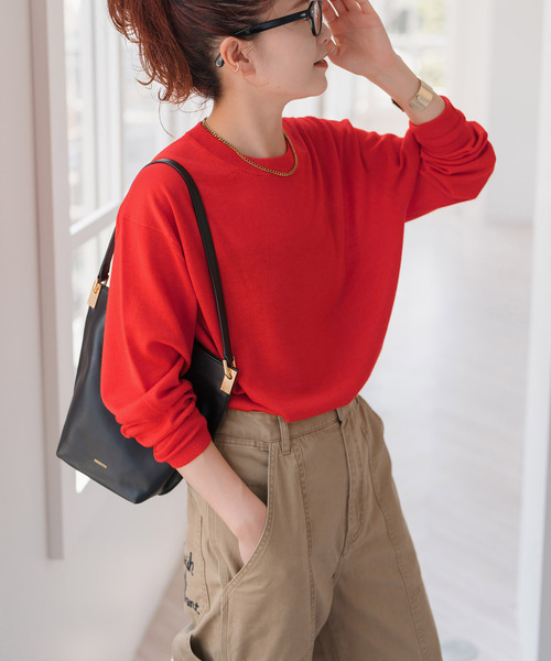 手洗い可 / 追加》18G クルーネックプルオーバー（ニット/セーター