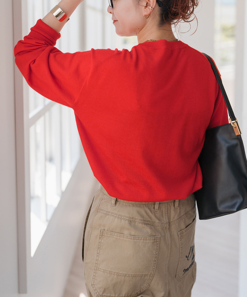 手洗い可 / 追加》18G クルーネックプルオーバー（ニット/セーター