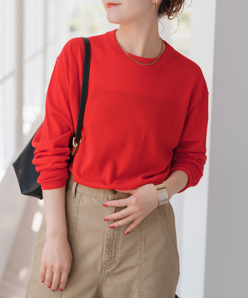 手洗い可 / 追加》18G クルーネックプルオーバー（ニット/セーター