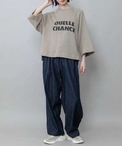 Munich（ミューニック）の「ルーズ裏毛ロゴプリントプルオーバー（スウェット・レディース・モカ/ダークベージュ/ベージュ・FREE）」の15枚目の写真