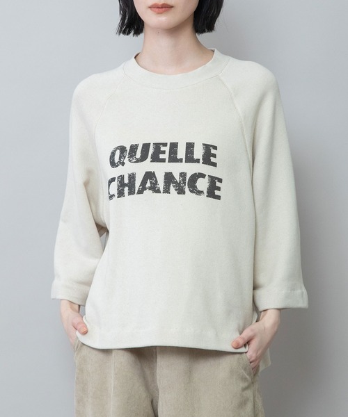 Munich（ミューニック）の「ルーズ裏毛ロゴプリントプルオーバー（スウェット・レディース・モカ/ダークベージュ/ベージュ・FREE）」の5枚目の写真