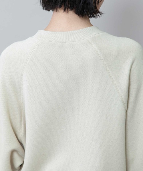 Munich（ミューニック）の「ルーズ裏毛ロゴプリントプルオーバー（スウェット・レディース・モカ/ダークベージュ/ベージュ・FREE）」の7枚目の写真