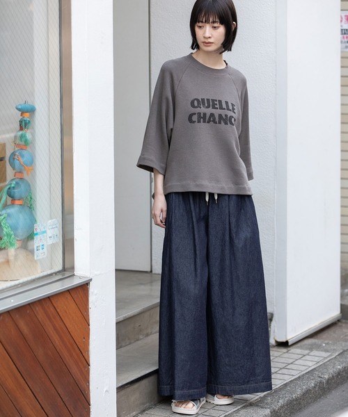 Munich（ミューニック）の「ルーズ裏毛ロゴプリントプルオーバー（スウェット・レディース・モカ/ダークベージュ/ベージュ・FREE）」の9枚目の写真